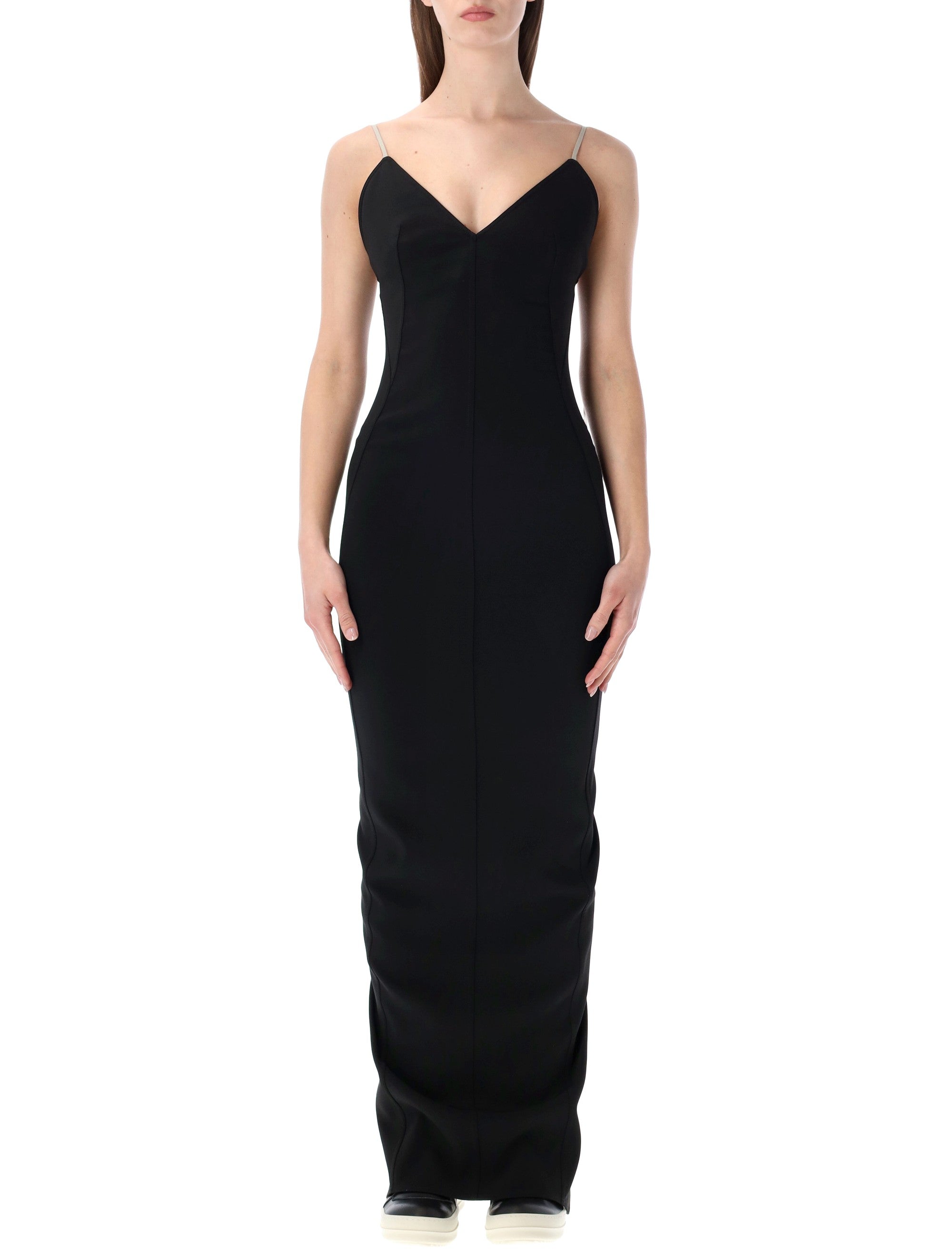 Body-Skimming Deep V Gown
