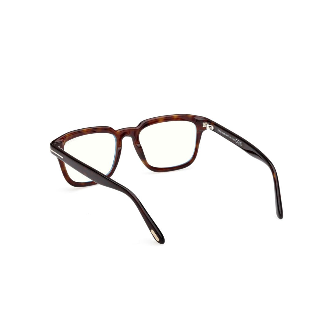Ft6032-B Tortoiseshell Pattern Rectangular Frame Eyeglasses