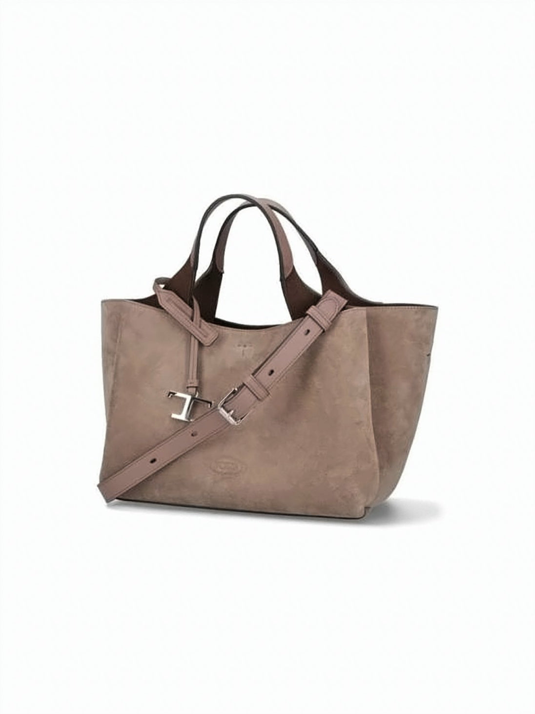 Mini Tote Bag with Suede Finish