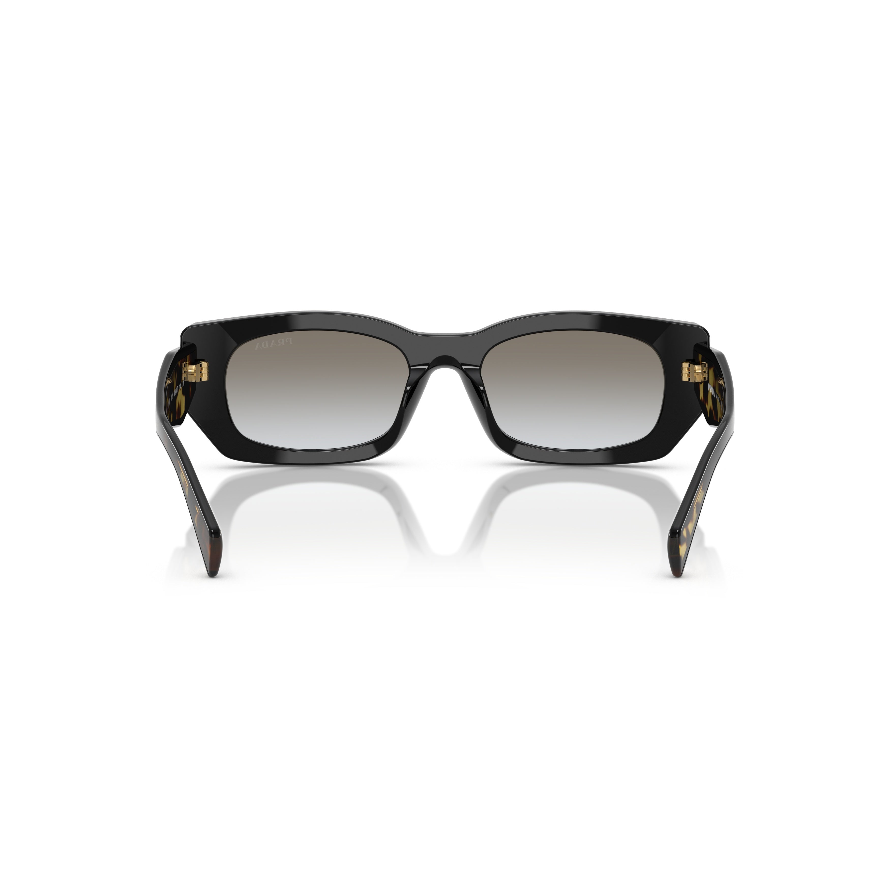 0pr B05s Rectangular Black Acetate Sunglasses
