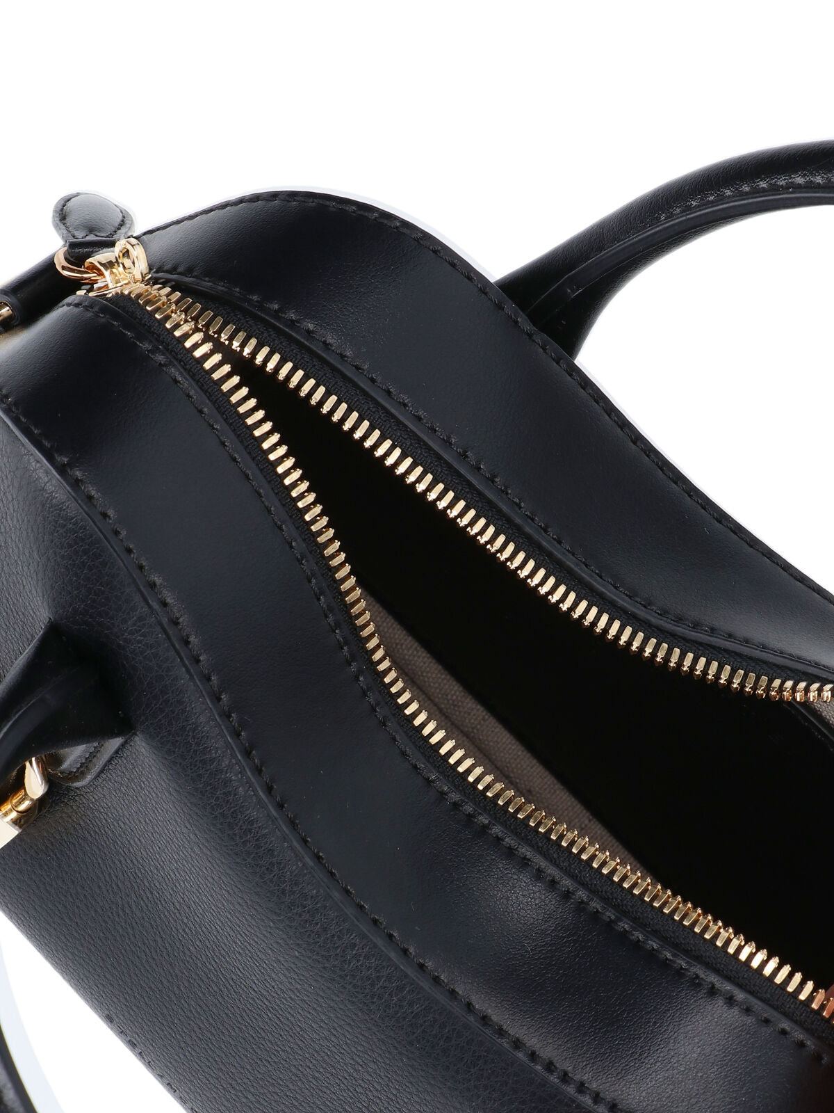 Rectangular Black Eco Leather Crossbody Bag