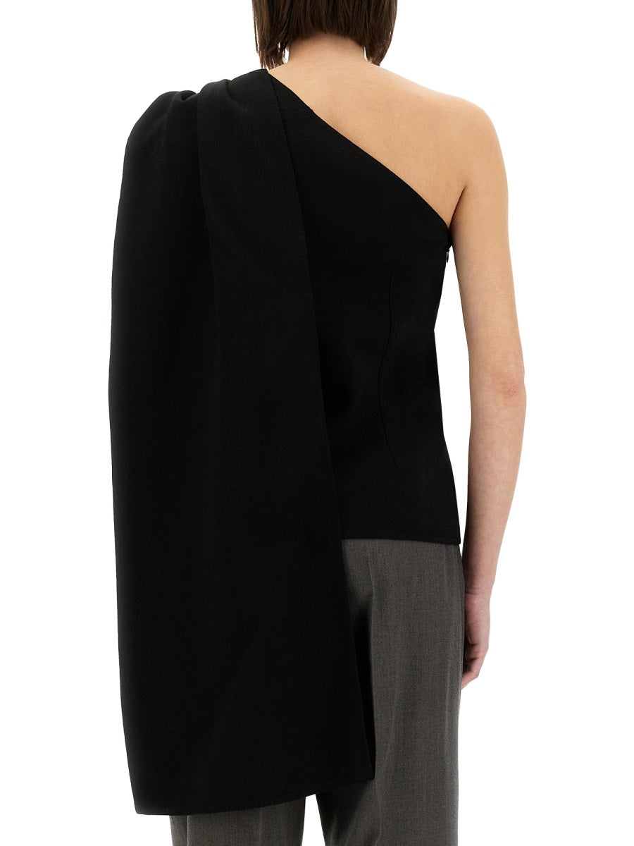 Tailored Crepe Top with Minimalist Design