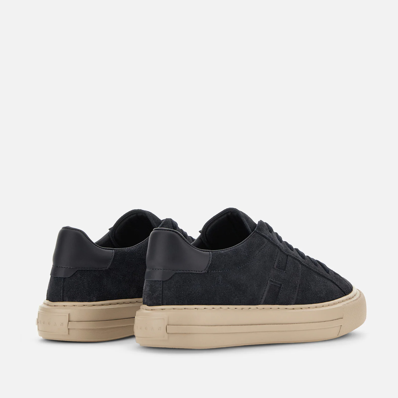 H691 H Low-Top Sneakers With Suede Upper