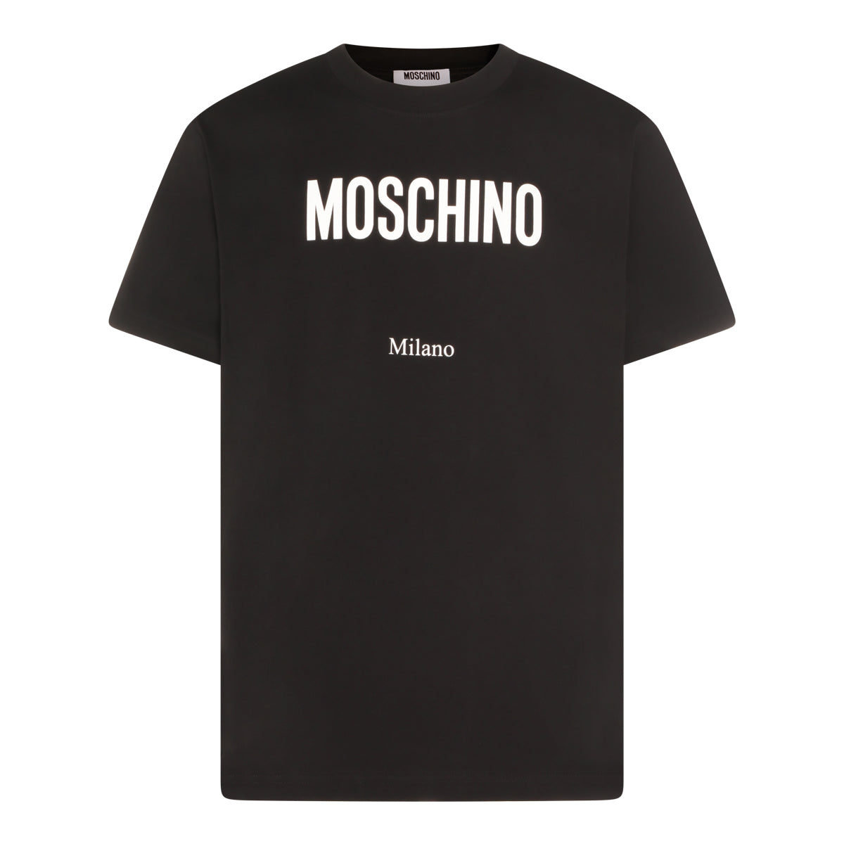 Minimalist Black T-Shirt with Striking White Typography