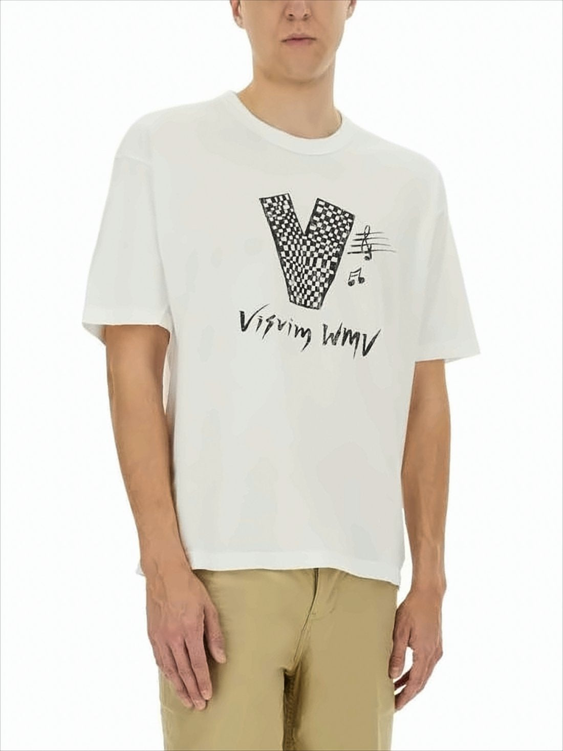 Graphic Print Cotton Crew Neck T-Shirt