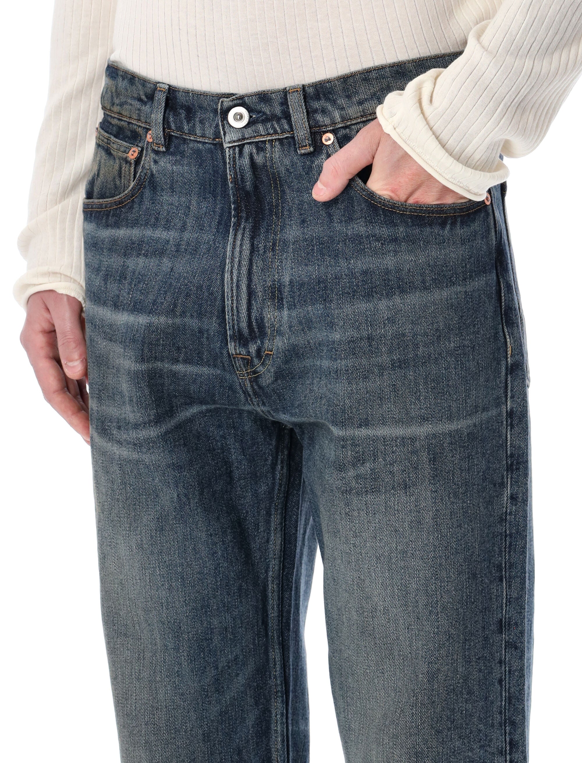 Third Cut Wide Straight Jeans
