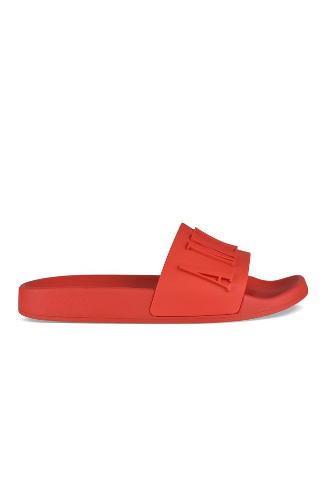 Matte Red Rubber Slides