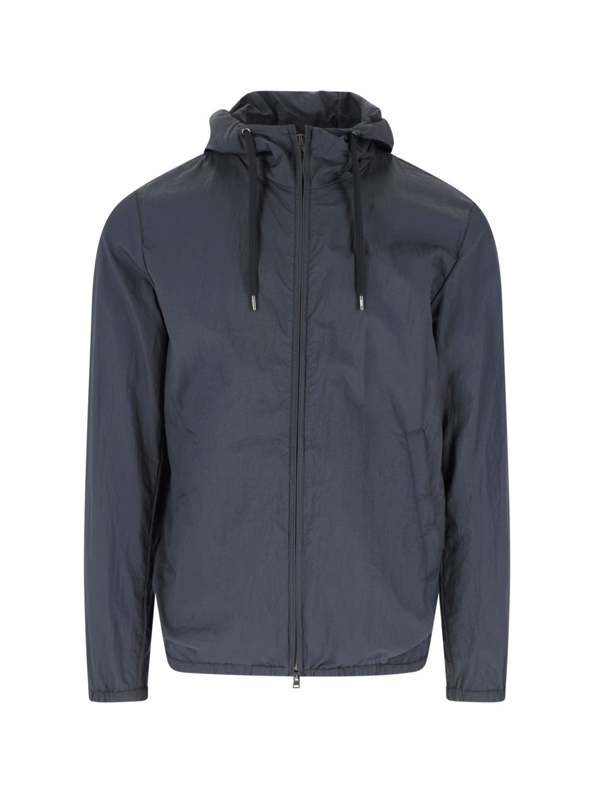 Blue Double-Layer Ripstop Nylon Jacket