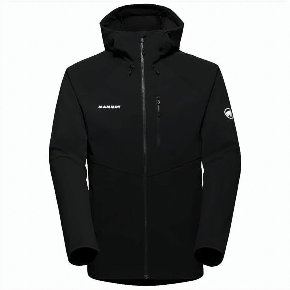 Fitted Black Jacket with High Collar