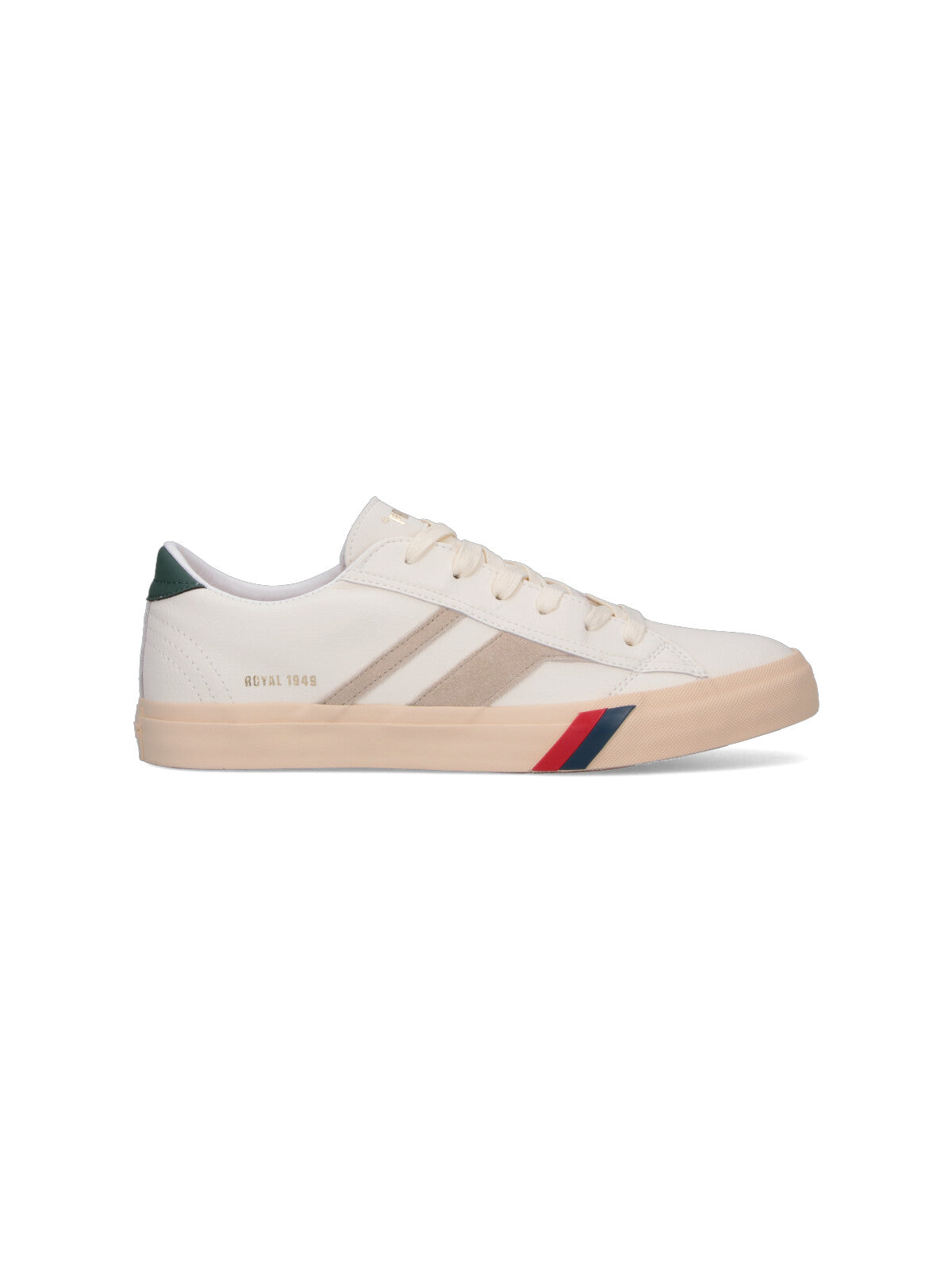 Royal Classic Low-Top Sneakers in Smooth White Leather