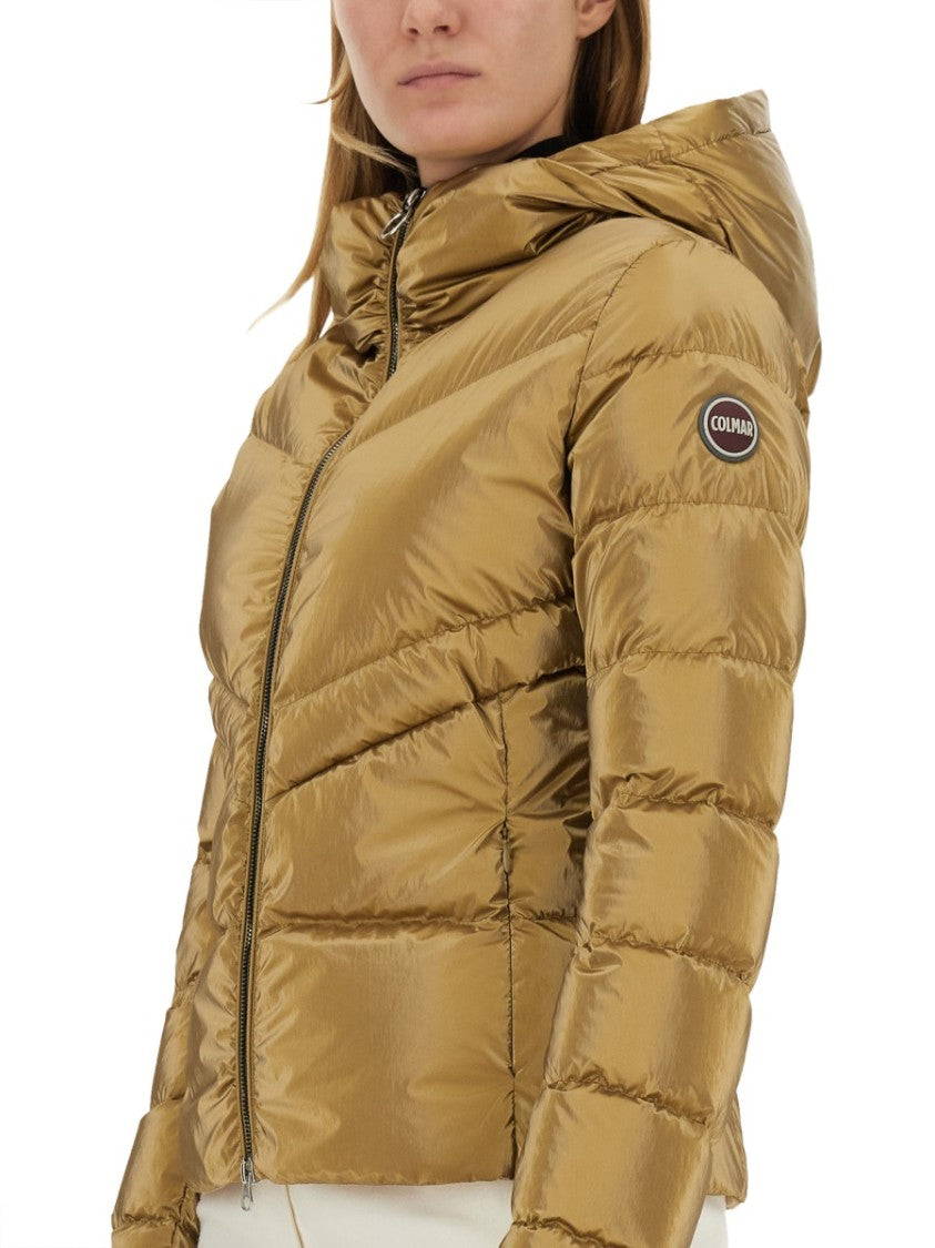 Fitted Down Jacket With Hood