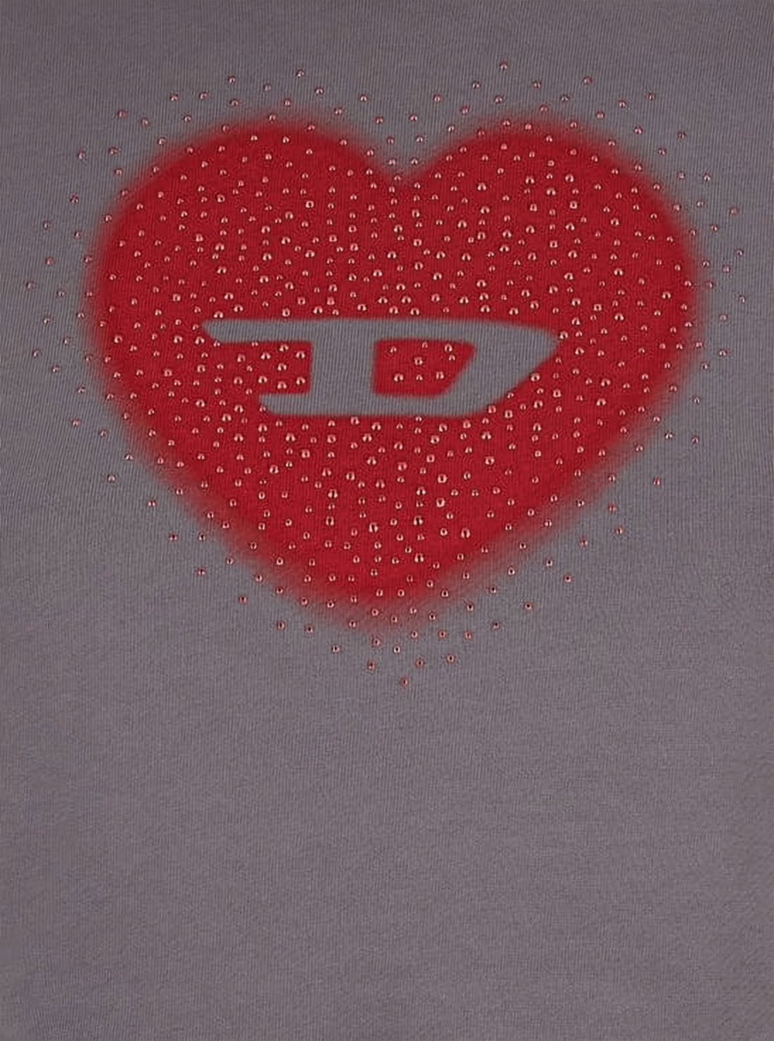 Cropped Long-Sleeve Hoodie with Heart Graphic