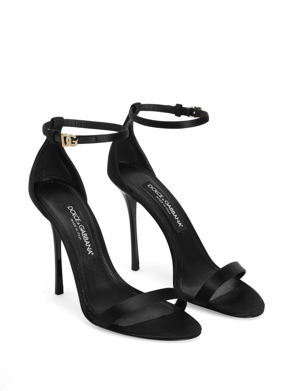 High-Heeled Sandals with Slim Stiletto and Design