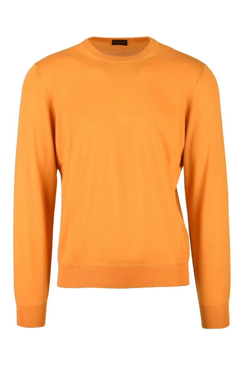 Crew Neck Sweater Cashmere - Yellow