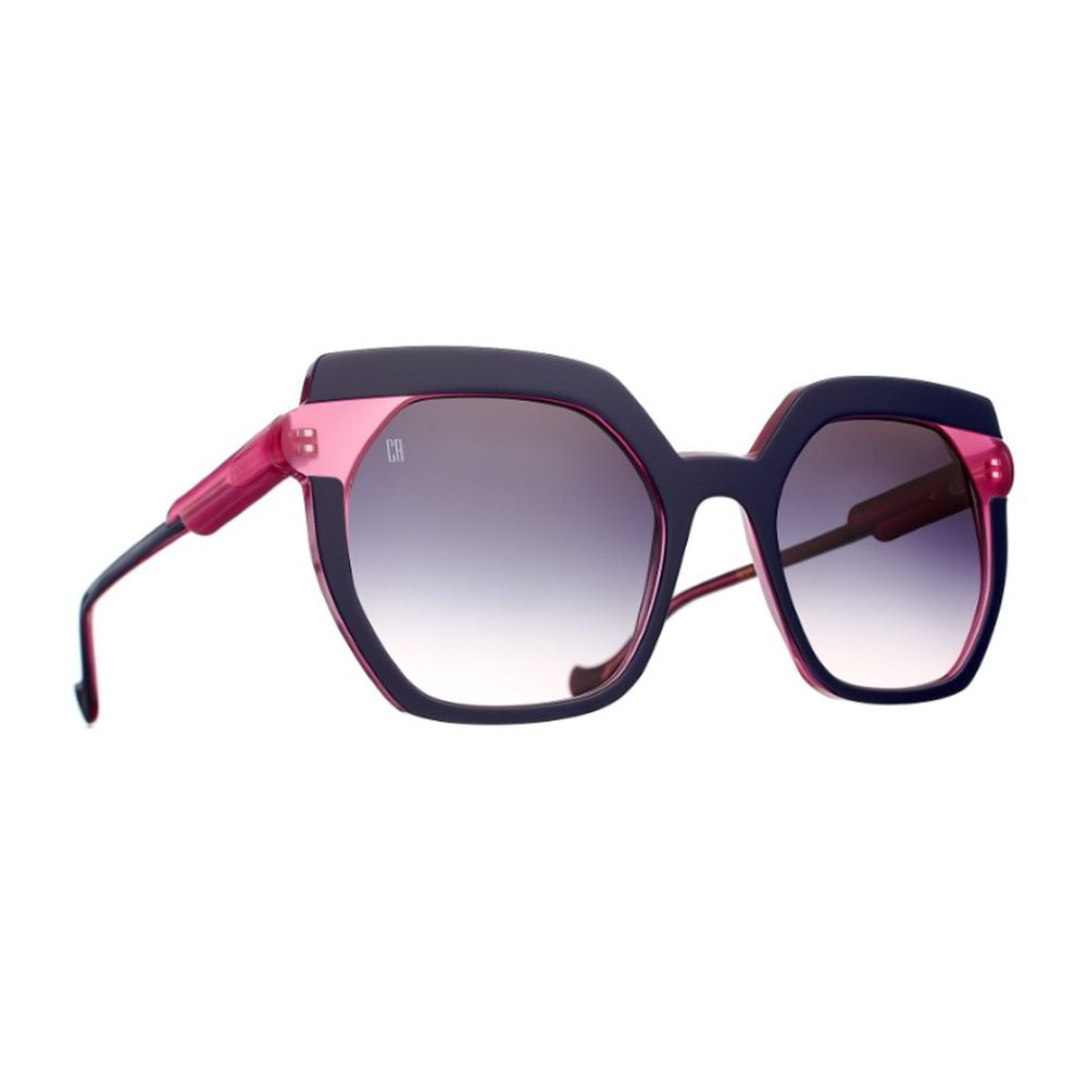Oversized Square Acetate Sunglasses with Gradient Lenses