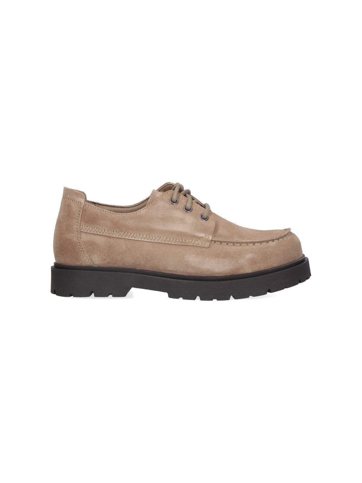 "Highwood Moc Lace Low" Derby Shoes – Taupe