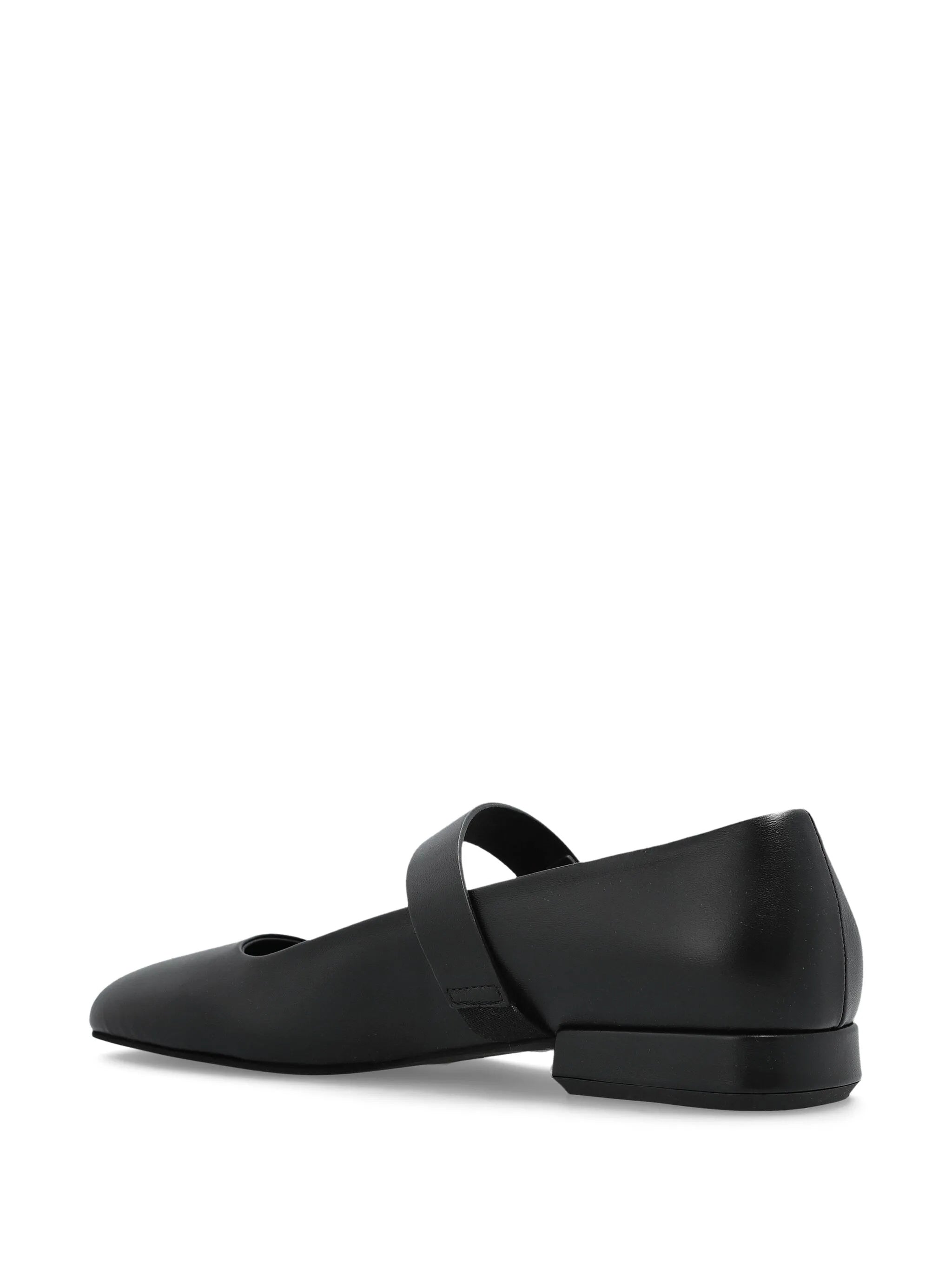 White Pointed Toe Minimalist Strap Flats