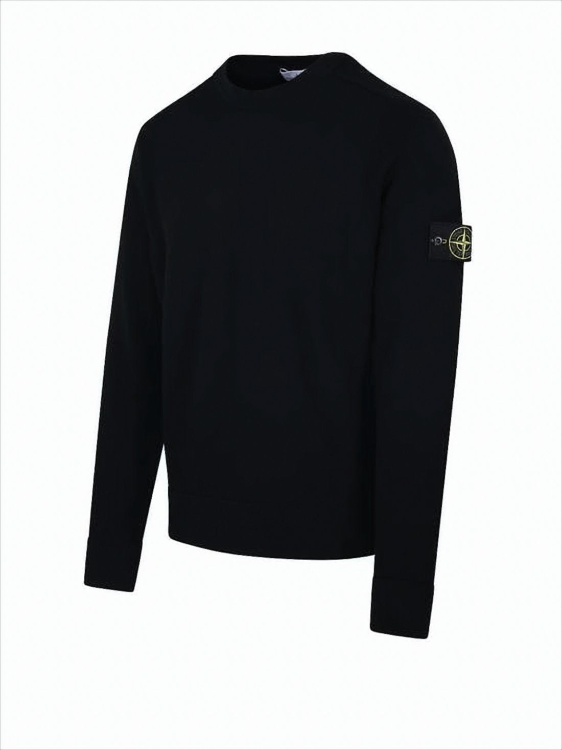 Classic Crew Neck Black Knit Sweater