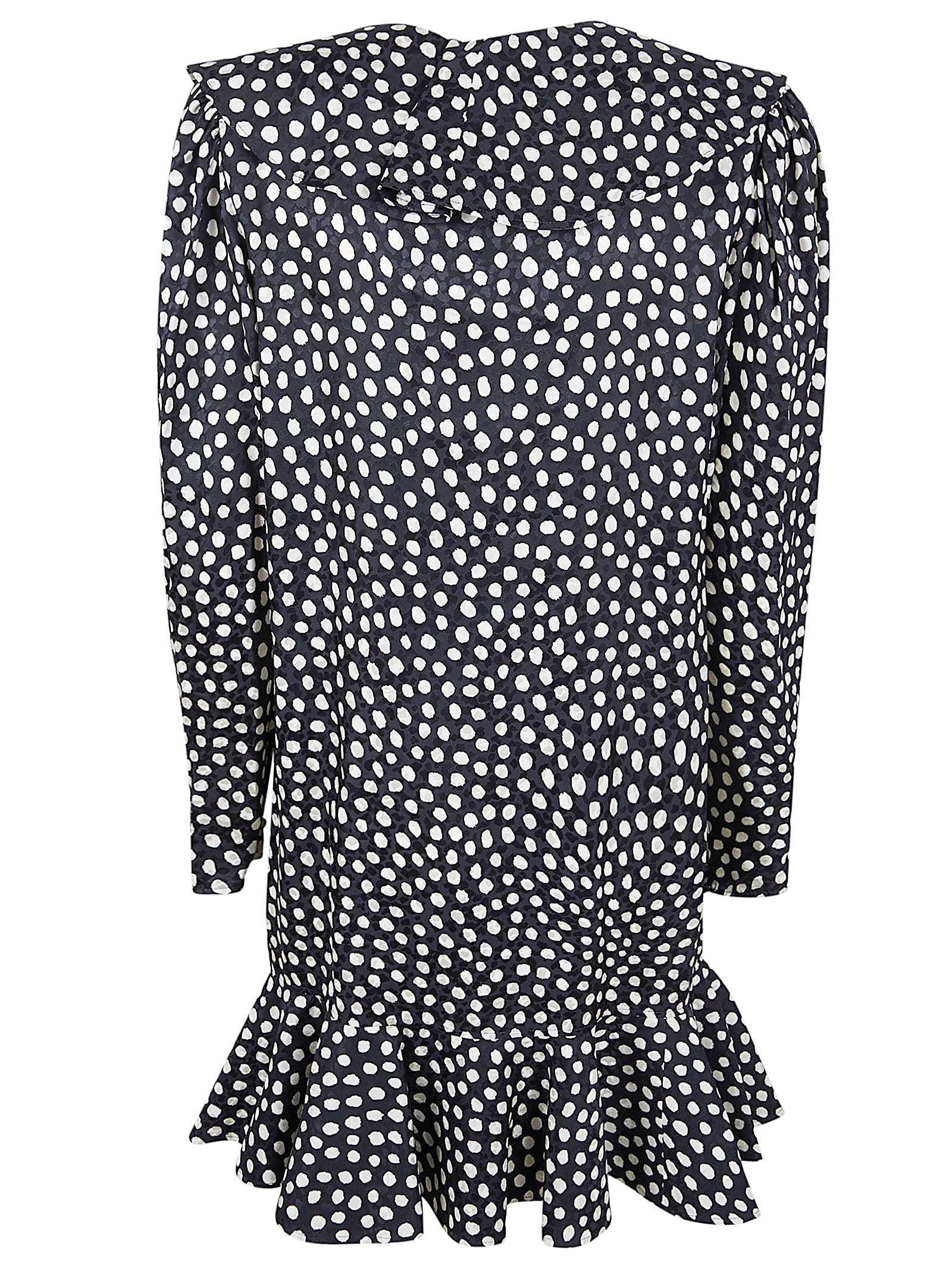Mini Dress with Long Sleeves and Ruffled Accents