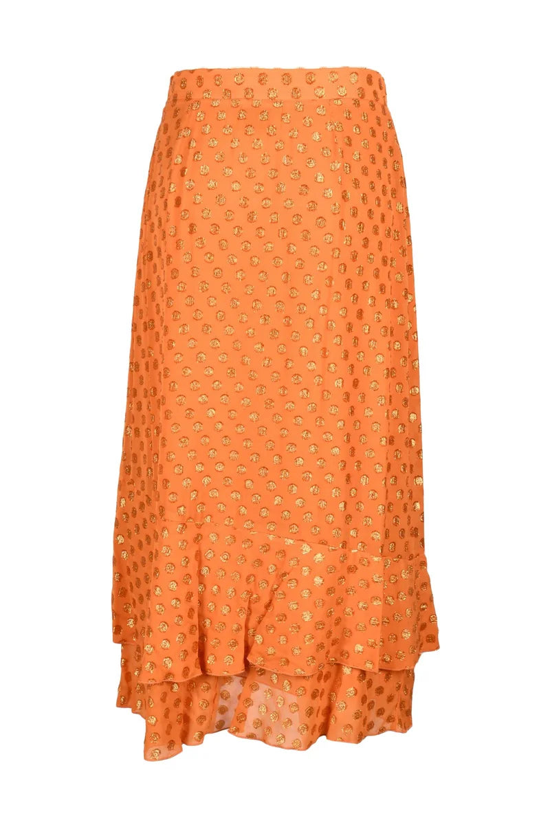 Viscose Skirt - Orange