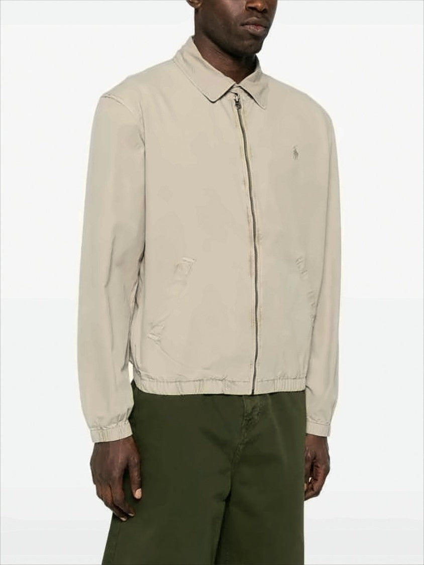 Lightweight Casual Jacket With Classic Collar And Zipper Closure
