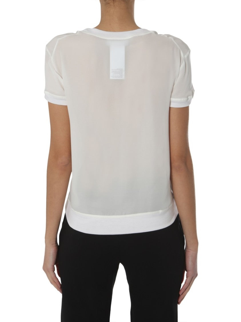 Sheer Lightweight Round Neck T-Shirt