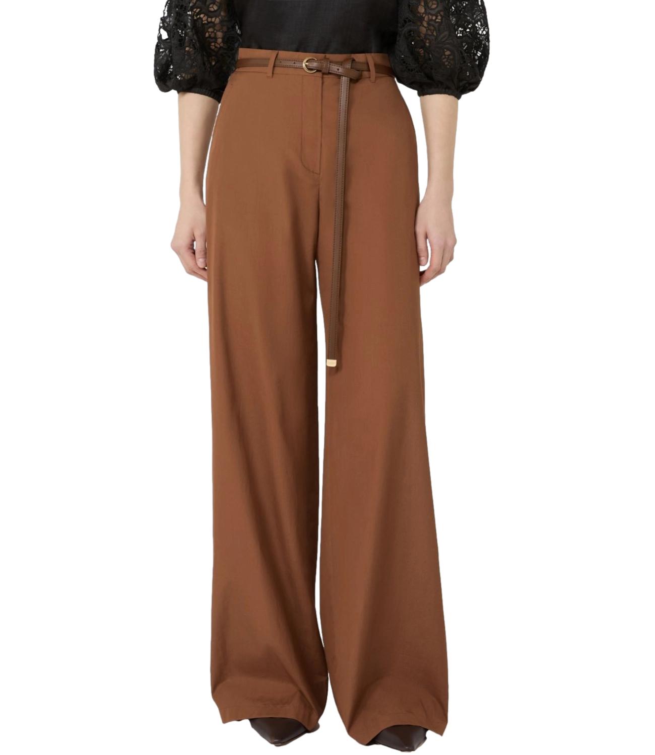 Gray Virgin Wool Casual Trousers