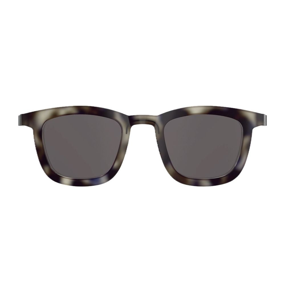 Okulary Lindberg Sun Titanium 85097 K286/ Al24/10/Sl127 w kwadratowe wzory w kolorze żółwim