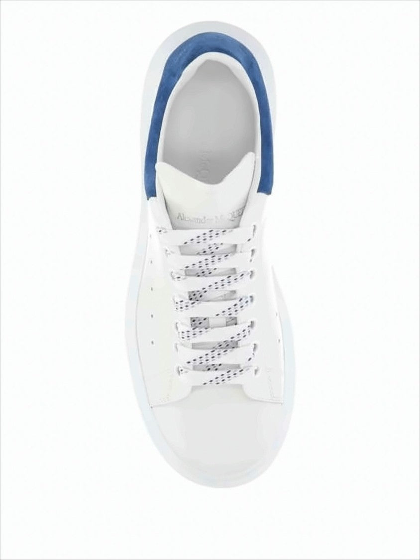 Smooth Calf Leather Sneakers with Suede Heel Tab