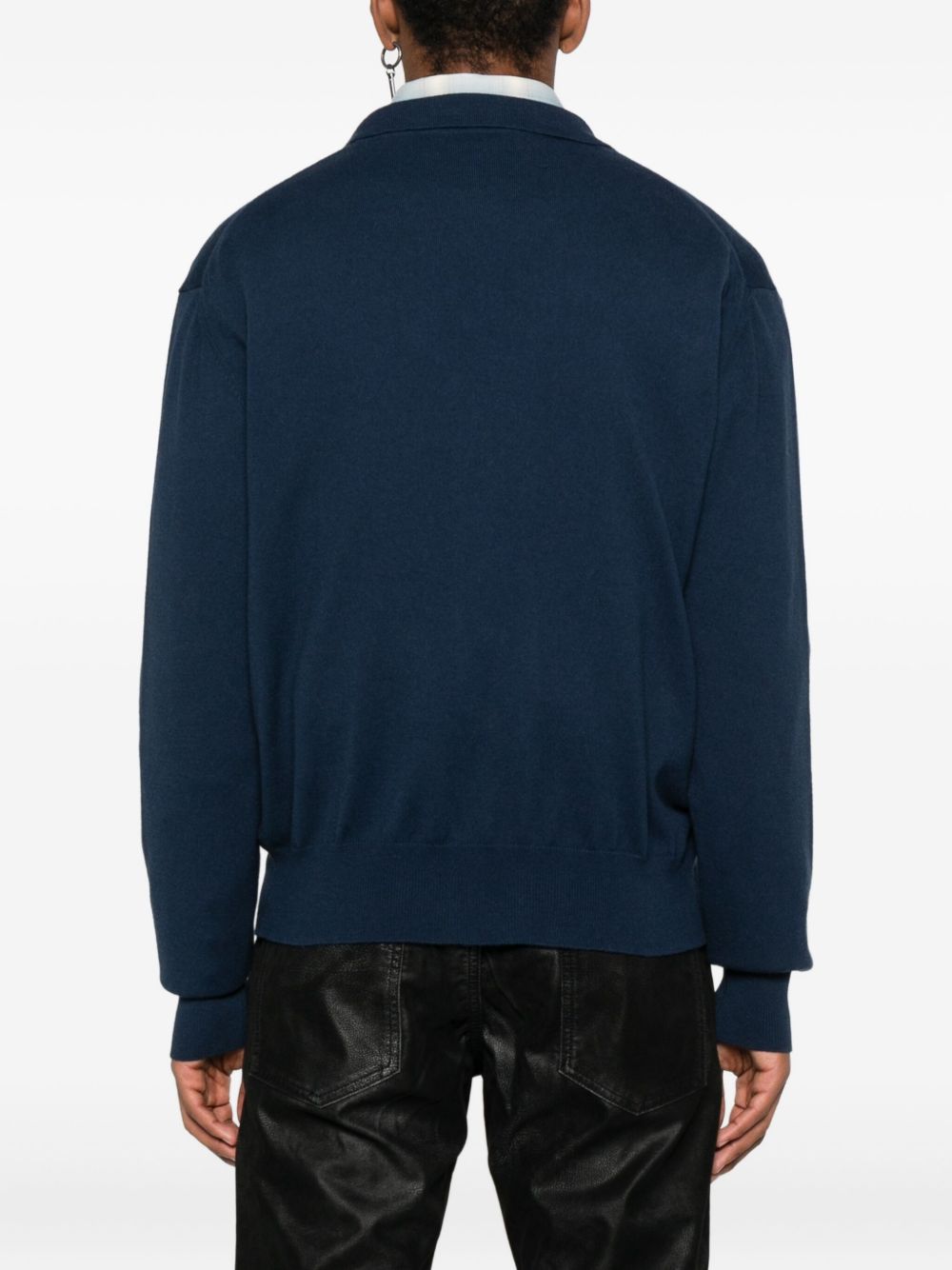 Navy V-Neck Sweater