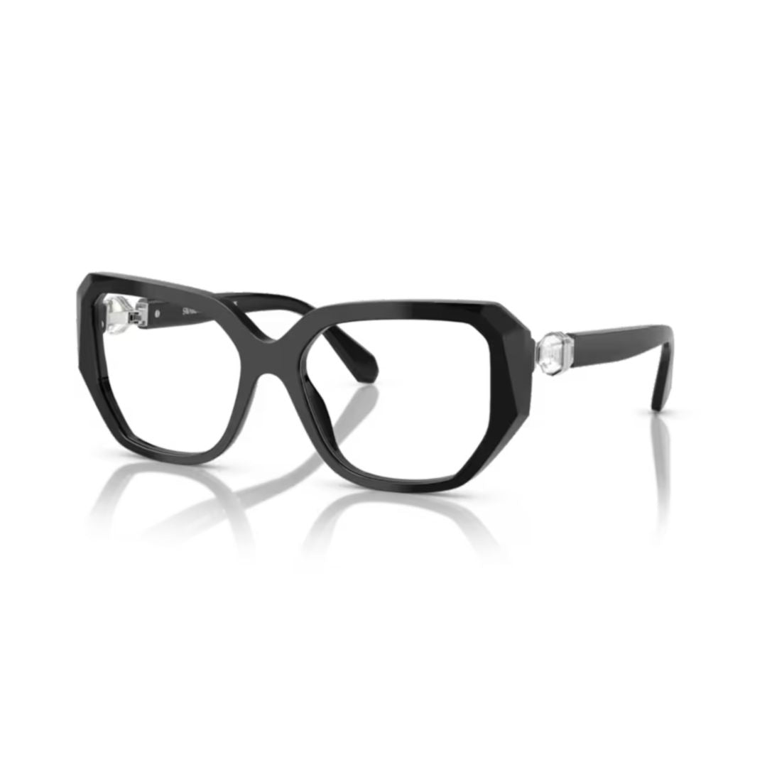 0sk2035 Geometric Black Acetate Eyeglasses