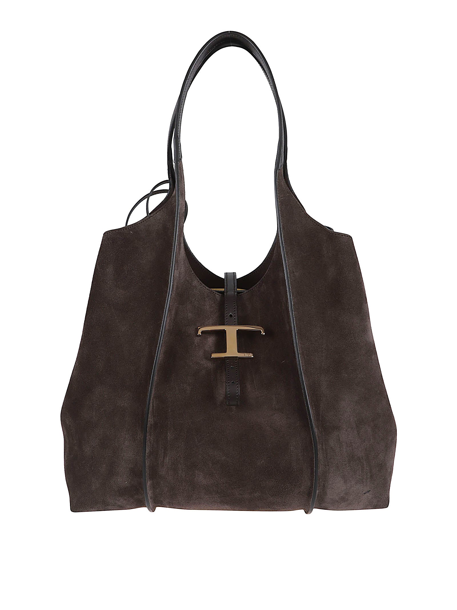 Sinuous Brown Suede Tote Bag
