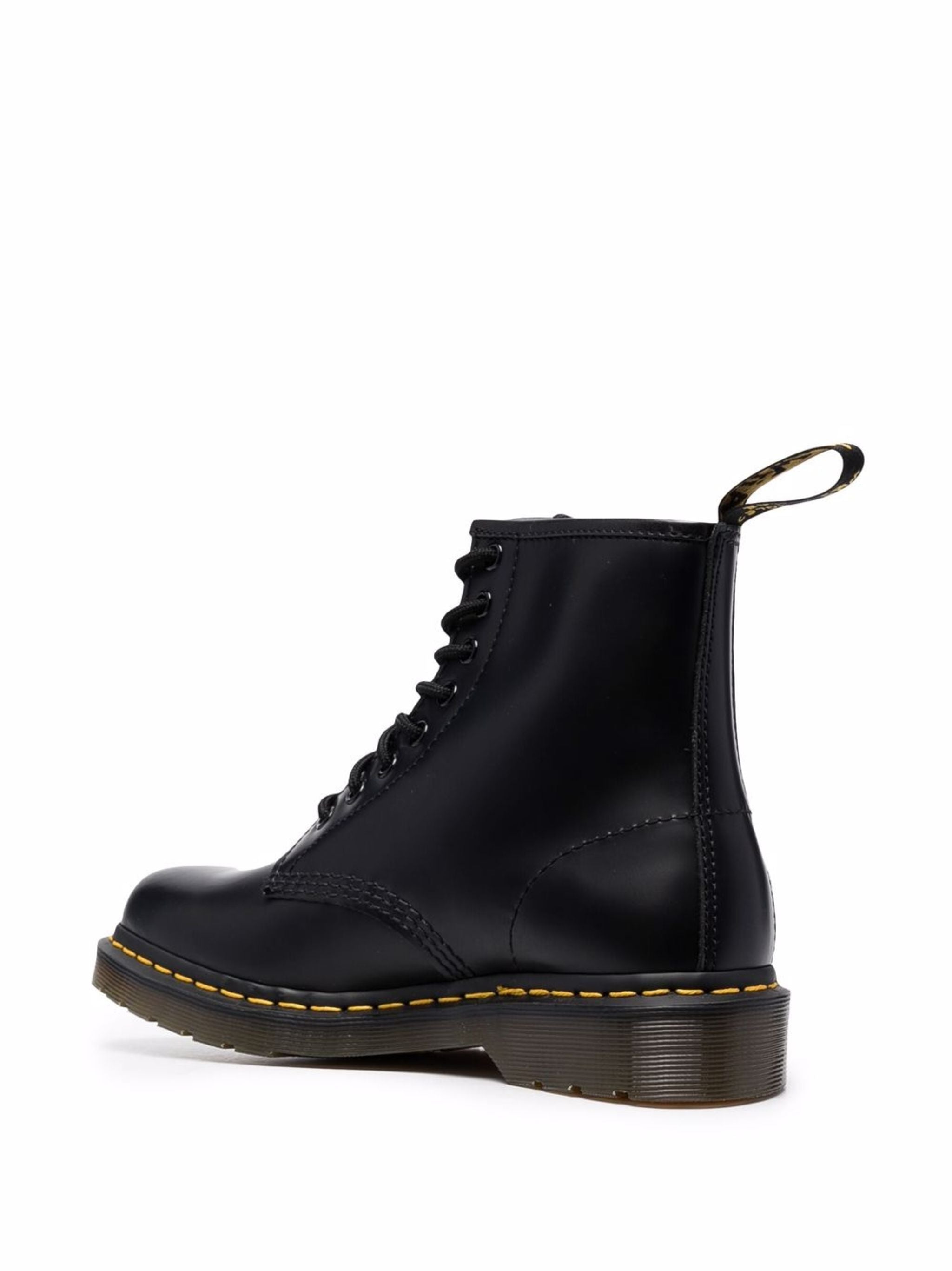 1460 Ankle-High Smooth Black Leather Boots