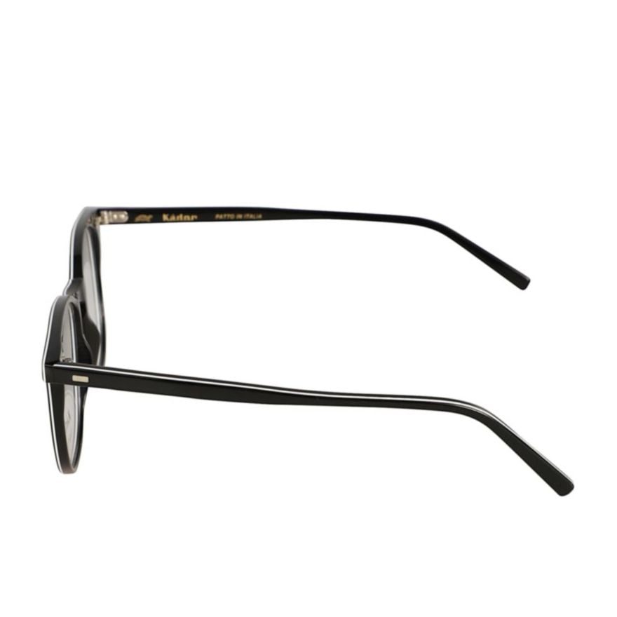 Simple Rounded Square Frame Eyeglasses with Glossy Finish