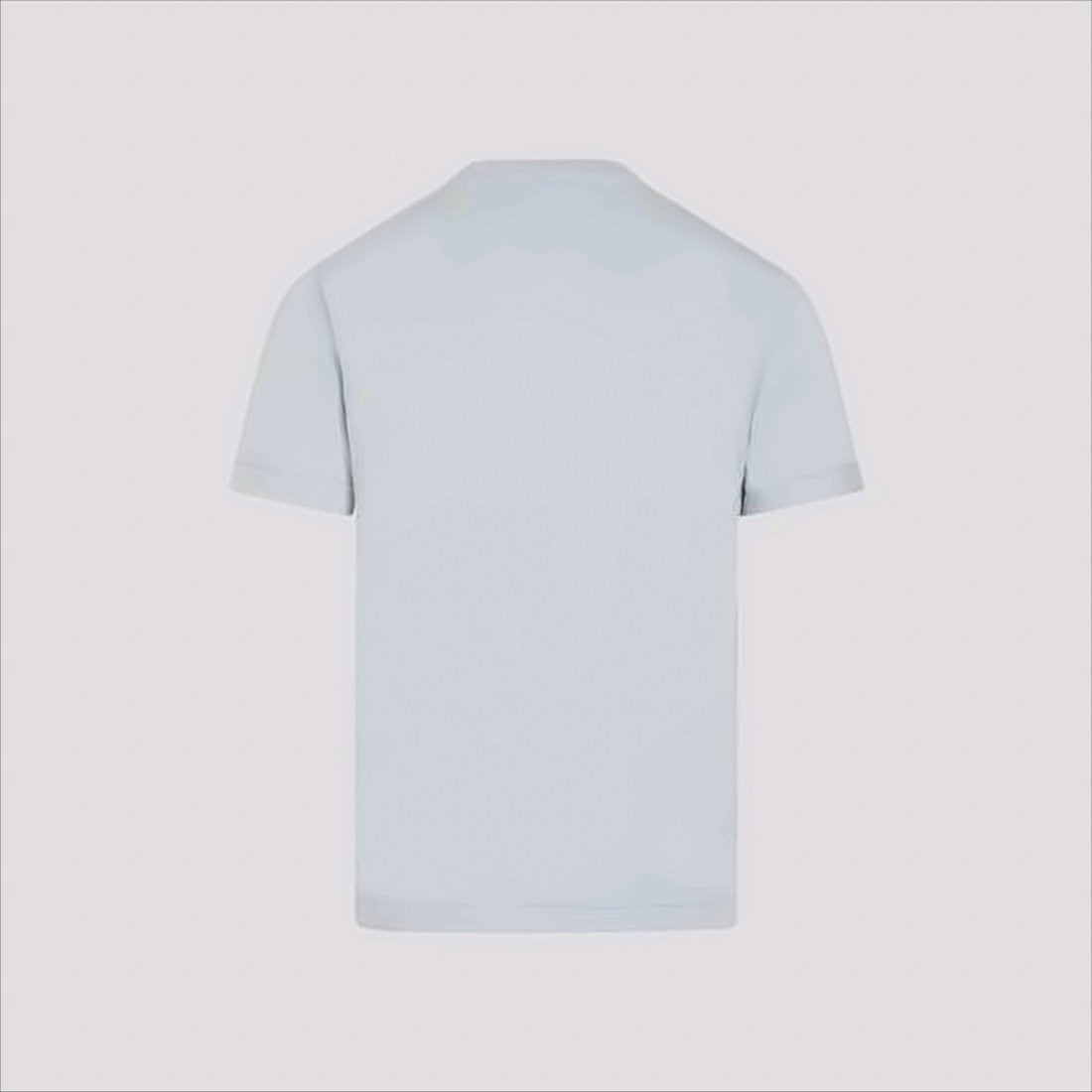 White Short-Sleeve T-Shirt with Iconic Logo Patch