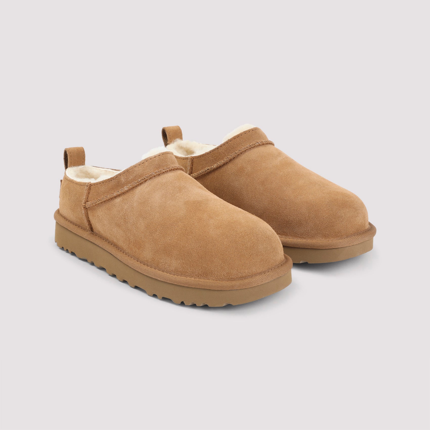 Soft Suede Slip-On Shoes with Plush Shearling Lining