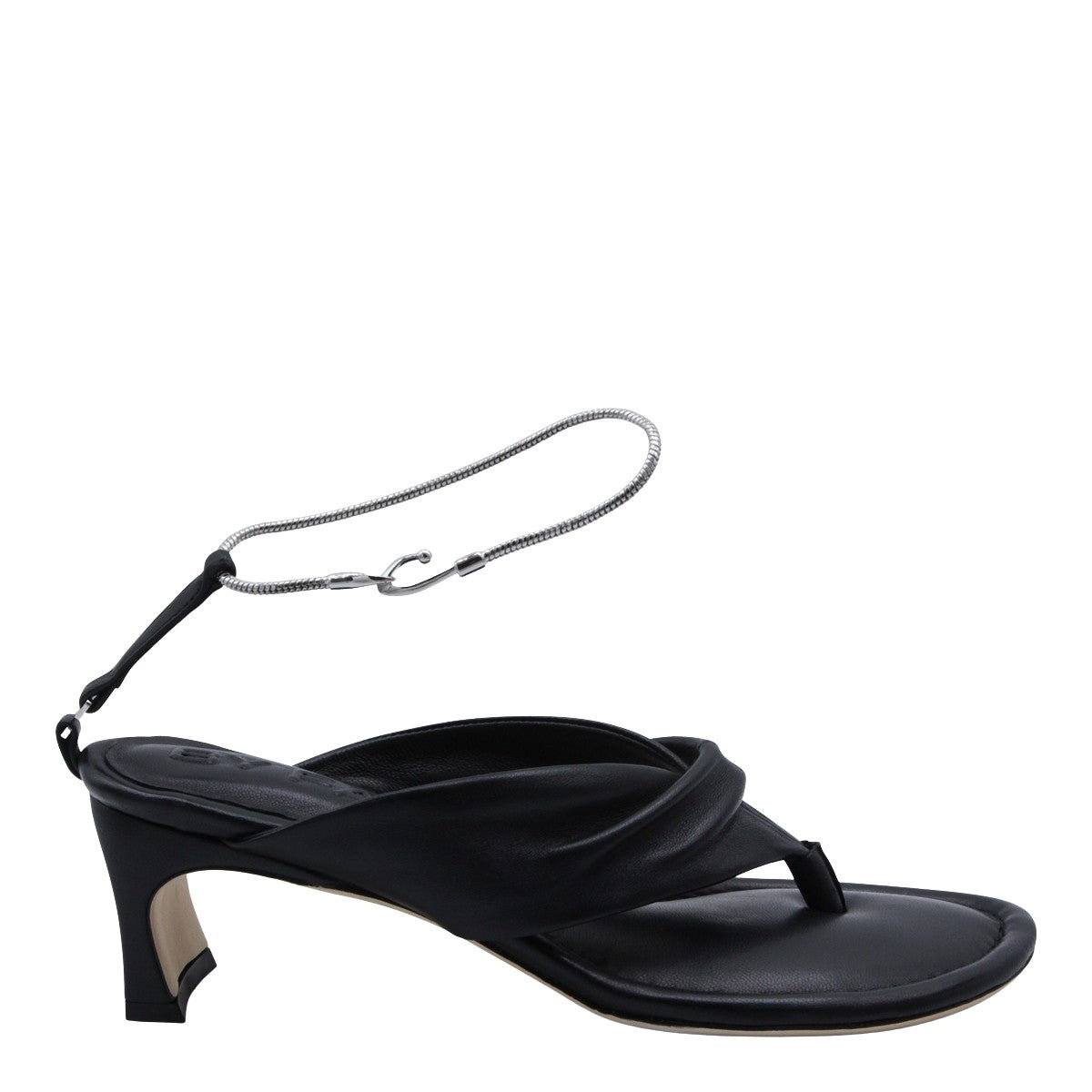 Padded Black Sandals