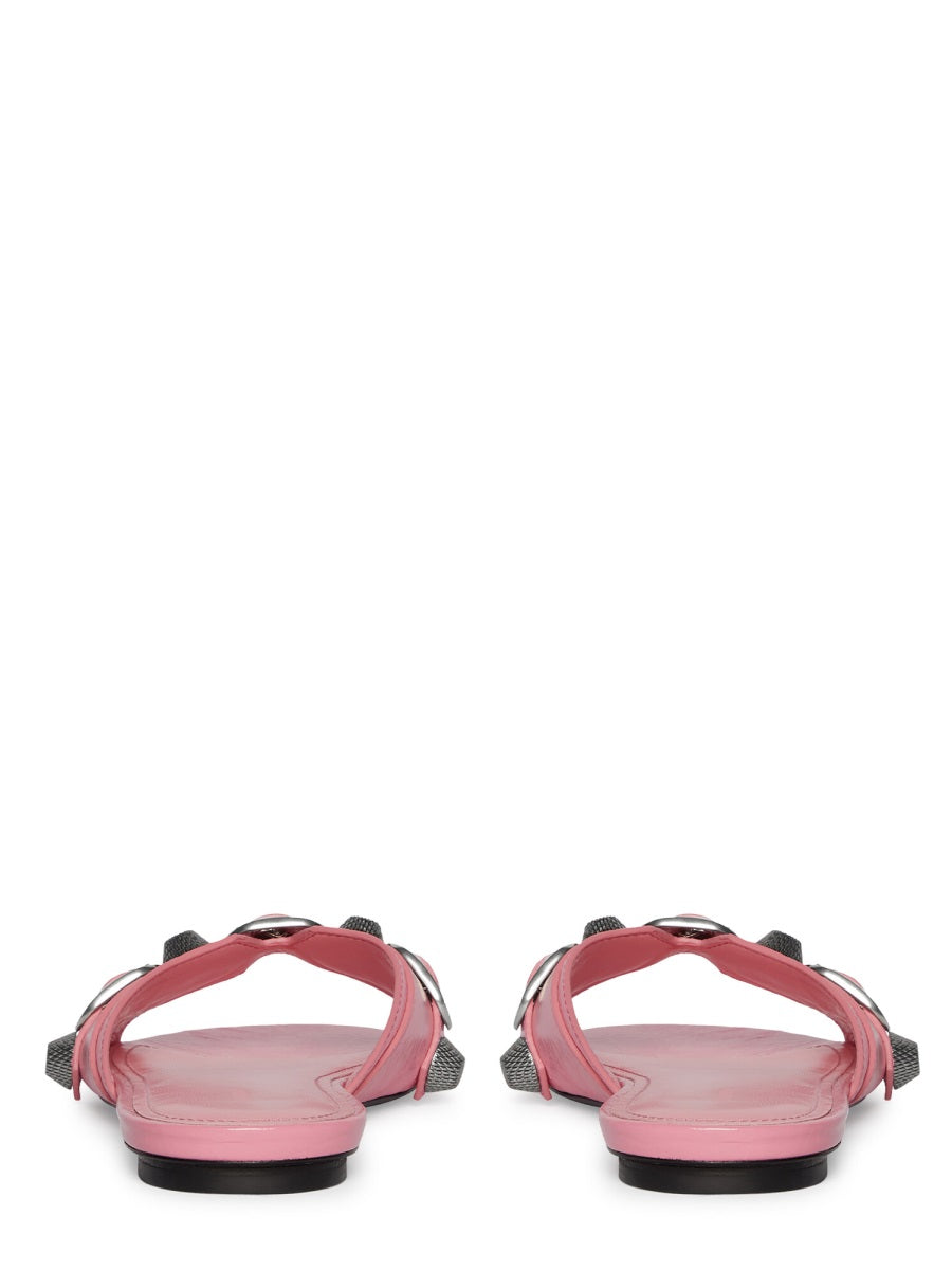 Sandalwood Leather Upper Sandals with Minimalist Design