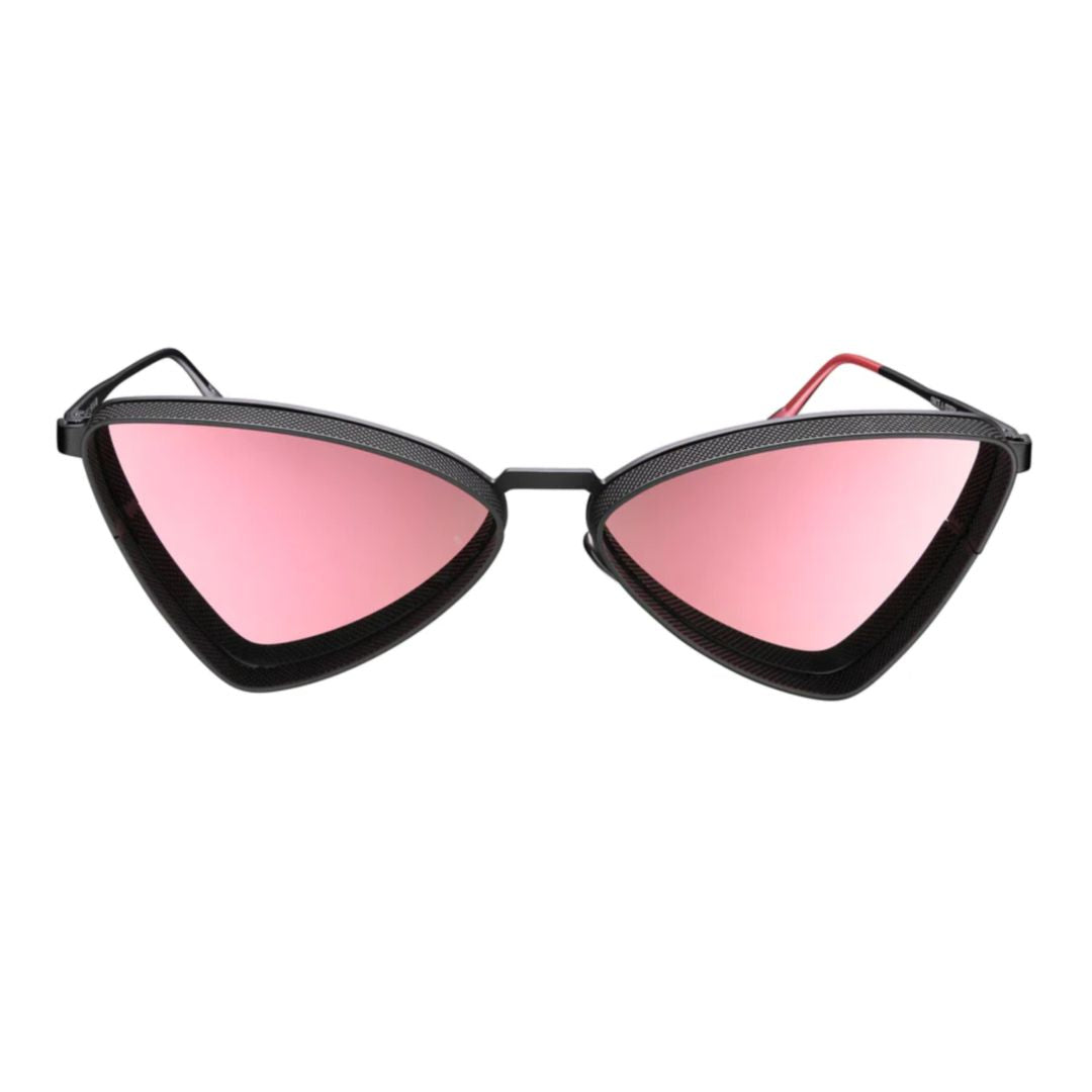 Sl-2 Triangular Cat-Eye Sunglasses with Textured Finish