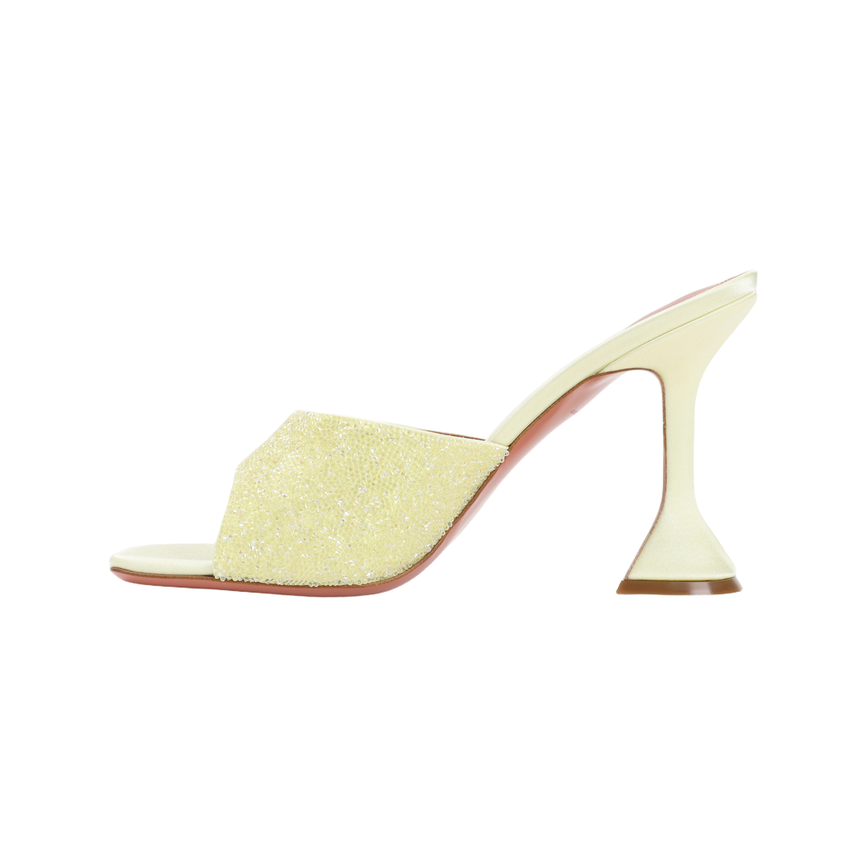 Satin Sandals With Crystal Embellishment