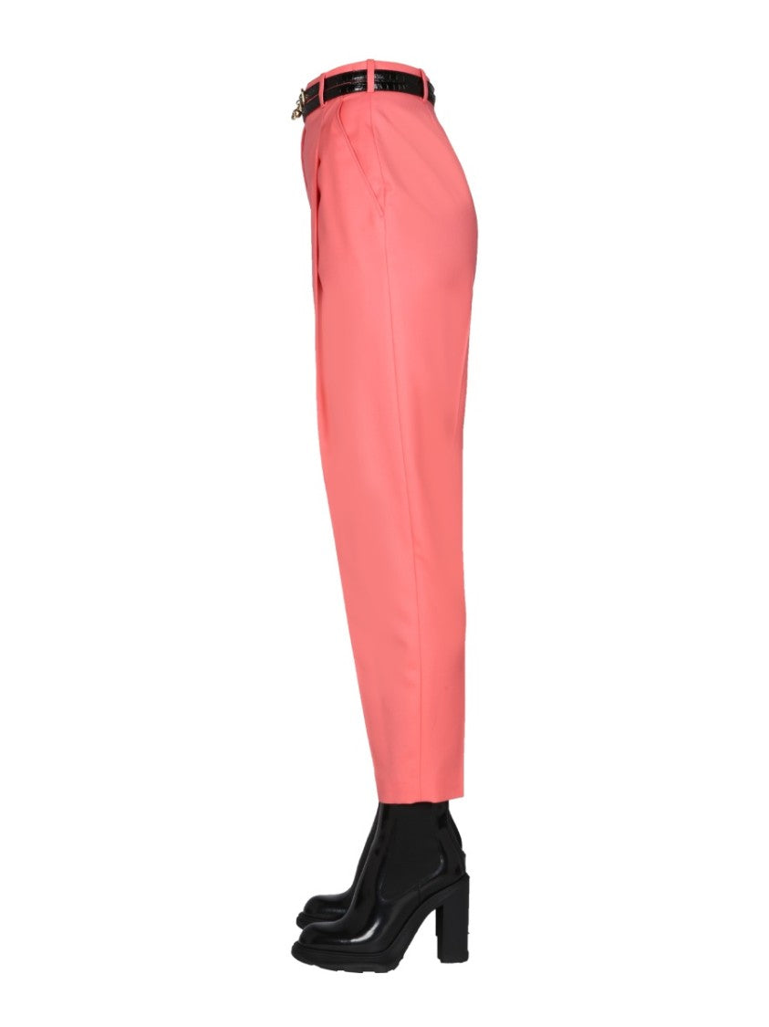 High-Waisted Peg Leg Pants