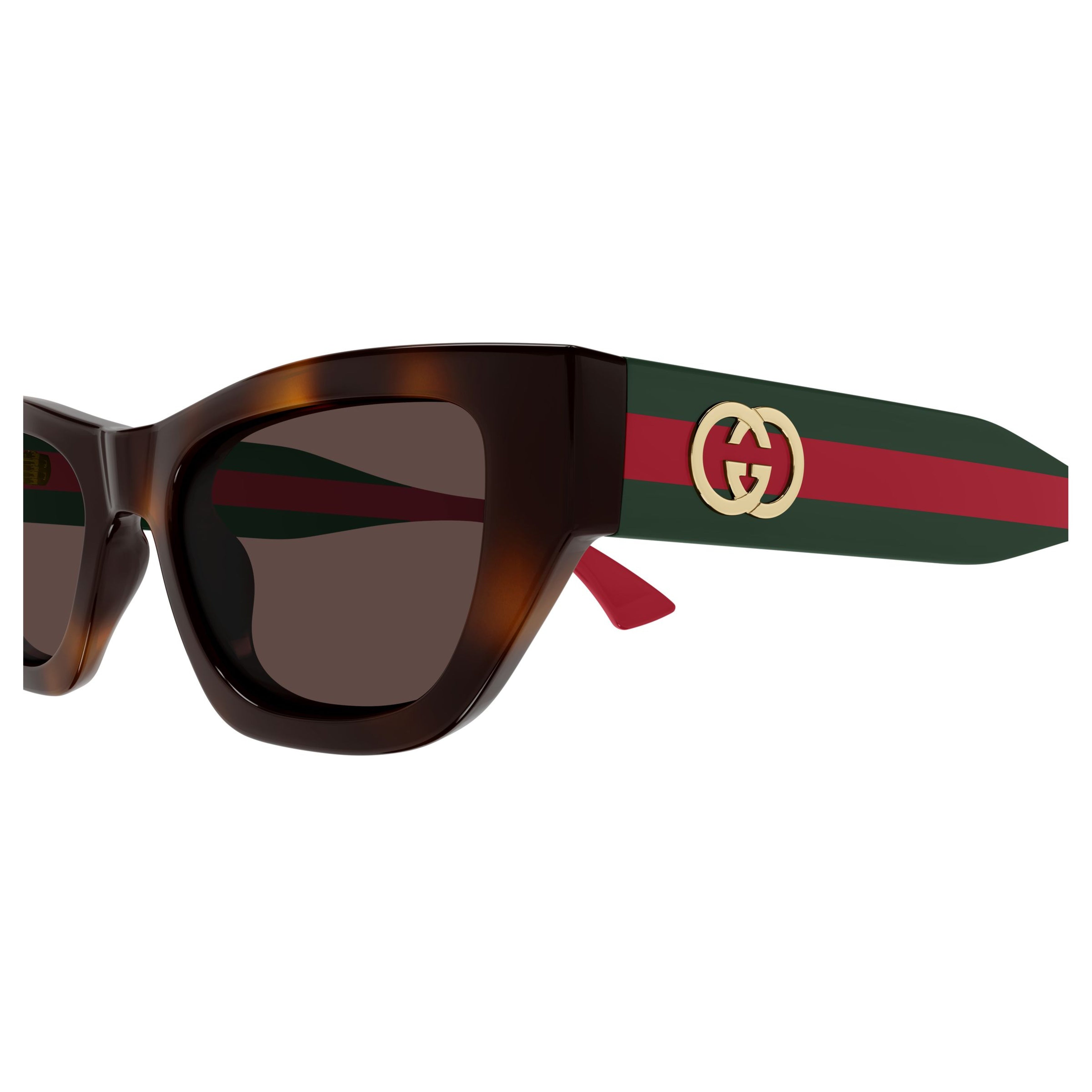 Gg2116s Bold Rectangular Tortoiseshell Sunglasses