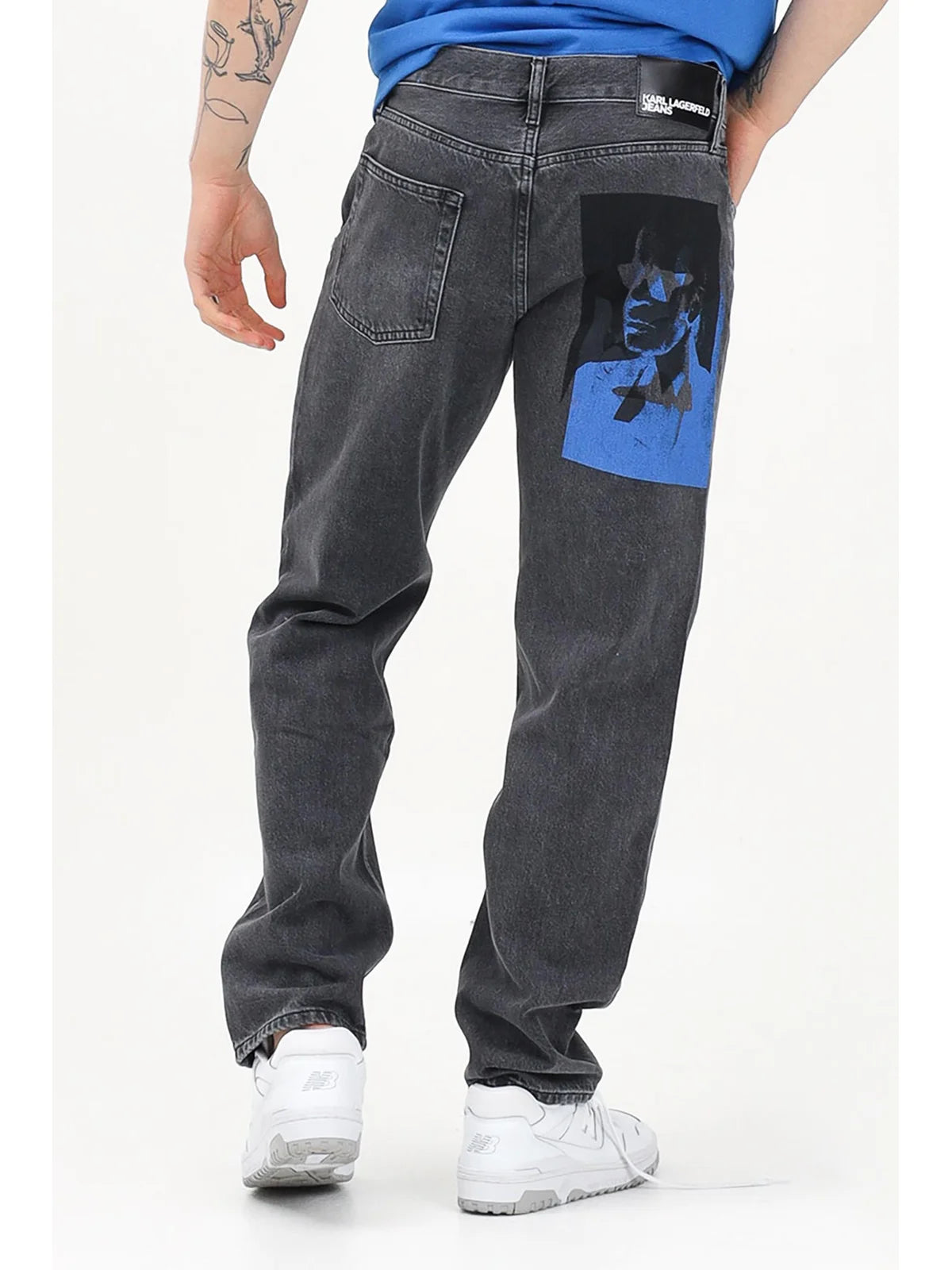 Grey Cotton Jeans
