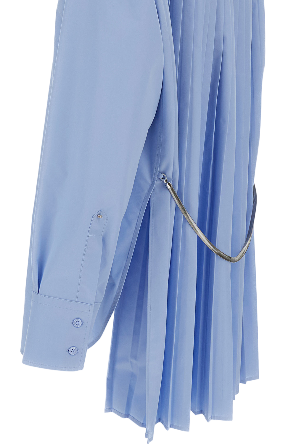 Light Blue Nespola Cotton Shirt Dress
