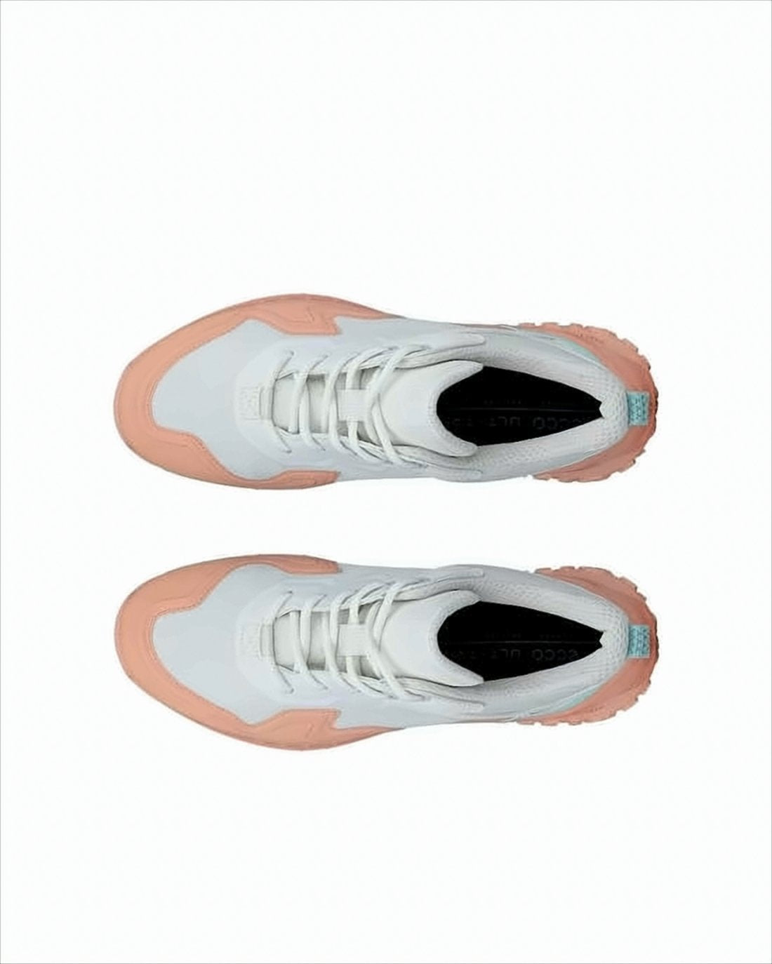 Recycled Polyester Sneakers with Peach Rubber Sole