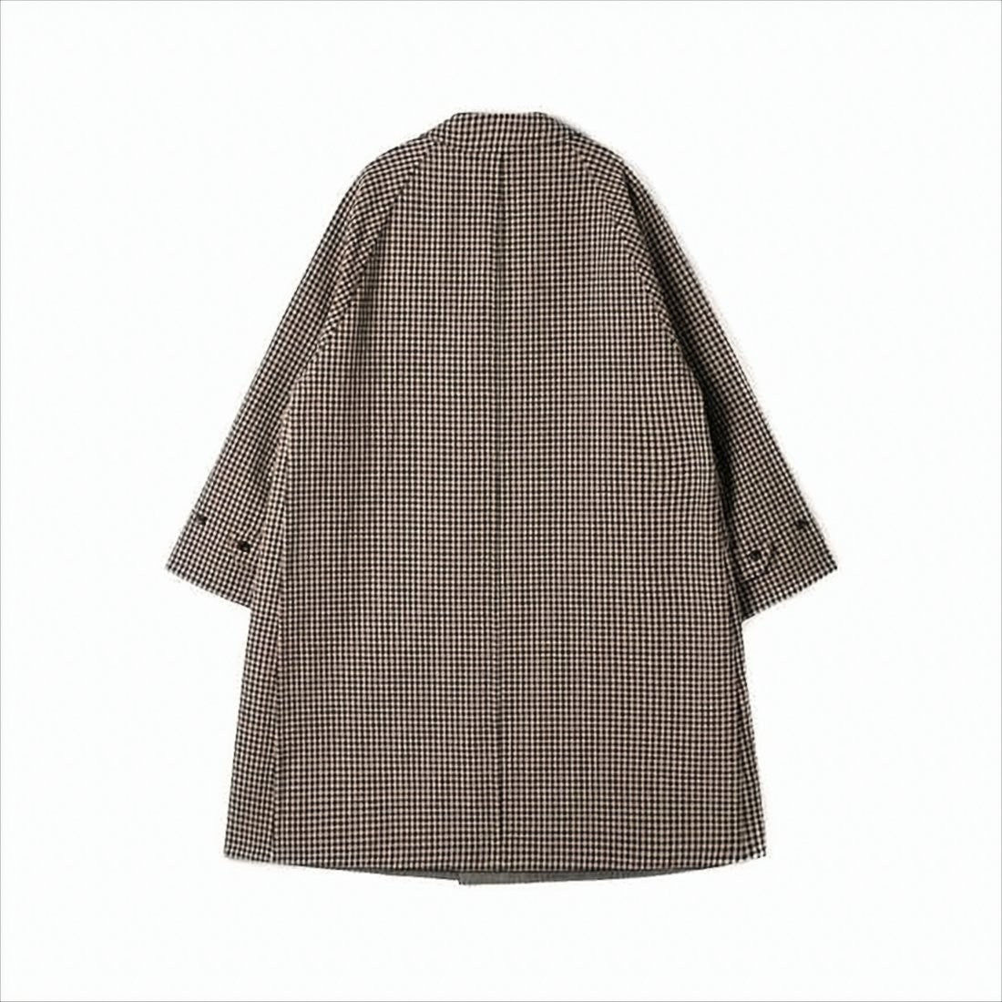 Reversible Oversized Cape With Classic Collar And Textured Finish