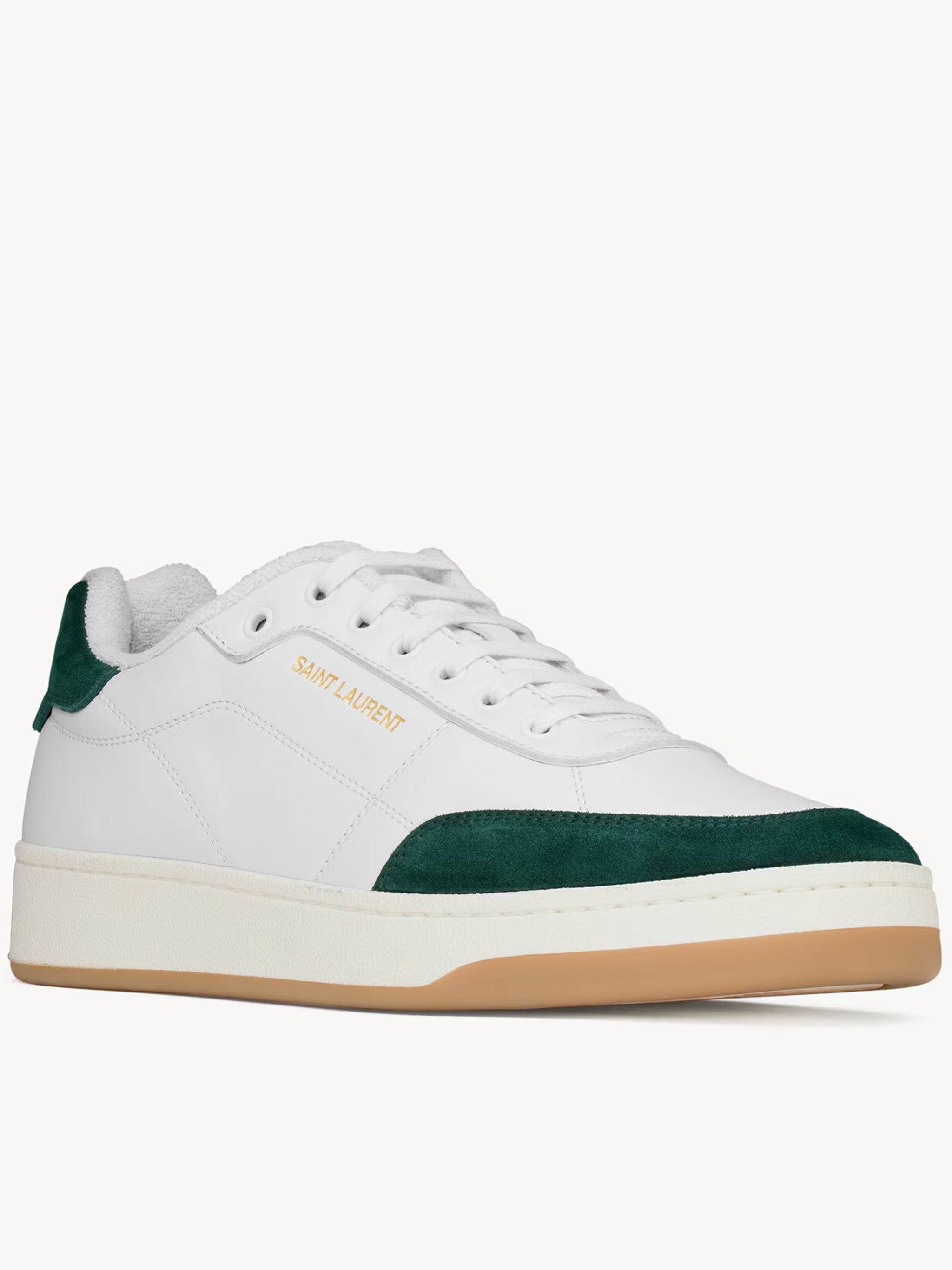 White Sl/61 Dark Green Sneakers