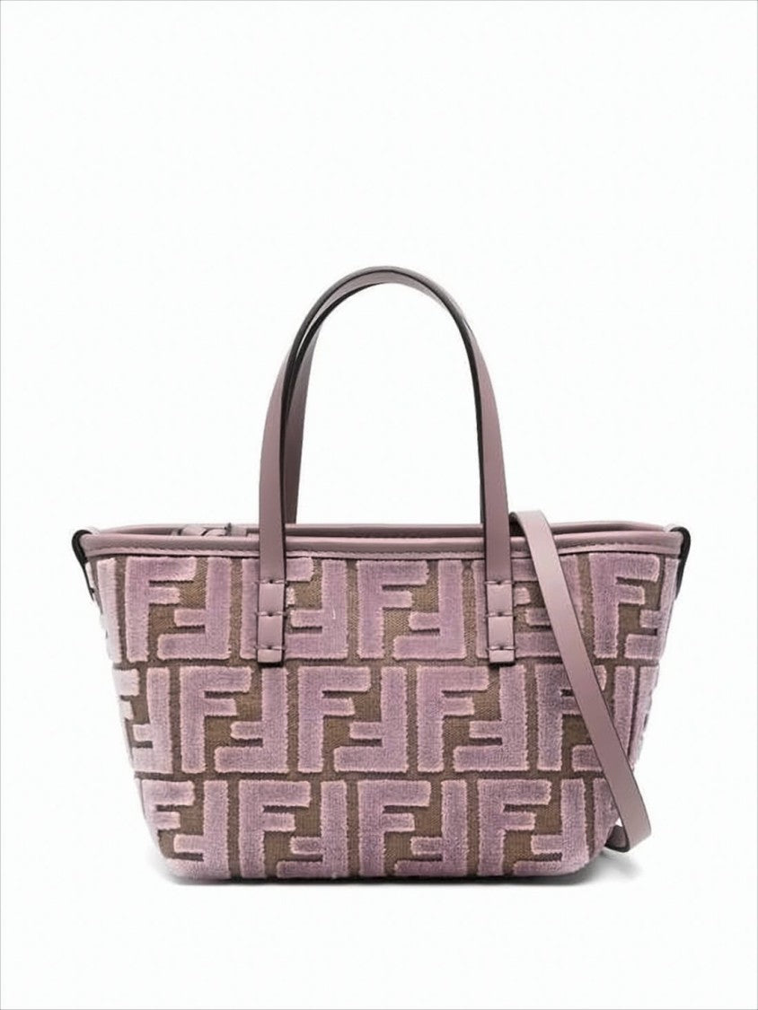 Structured Geometric Jacquard Shoulder Bag