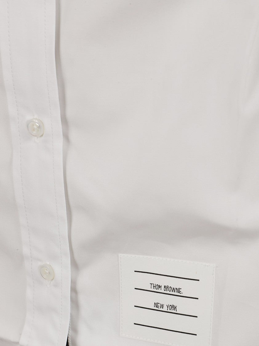 White Cotton Poplin Shirt