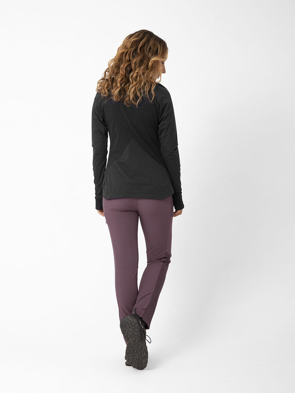 Black Eliana Hybrid Wind Fitted Jacket